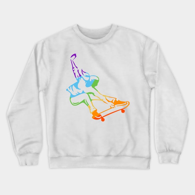 Queer Skater Crewneck Sweatshirt by maya-reinstein